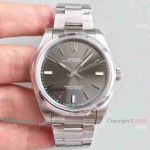 Swiss Replica Rolex Oyster Perpetual Watch Gray Dial - Original Style Buckle